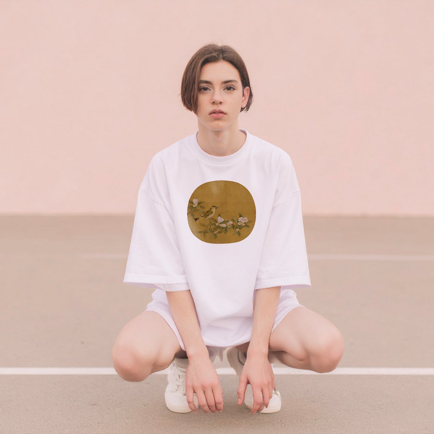 Pomegranate Flowers with Birds